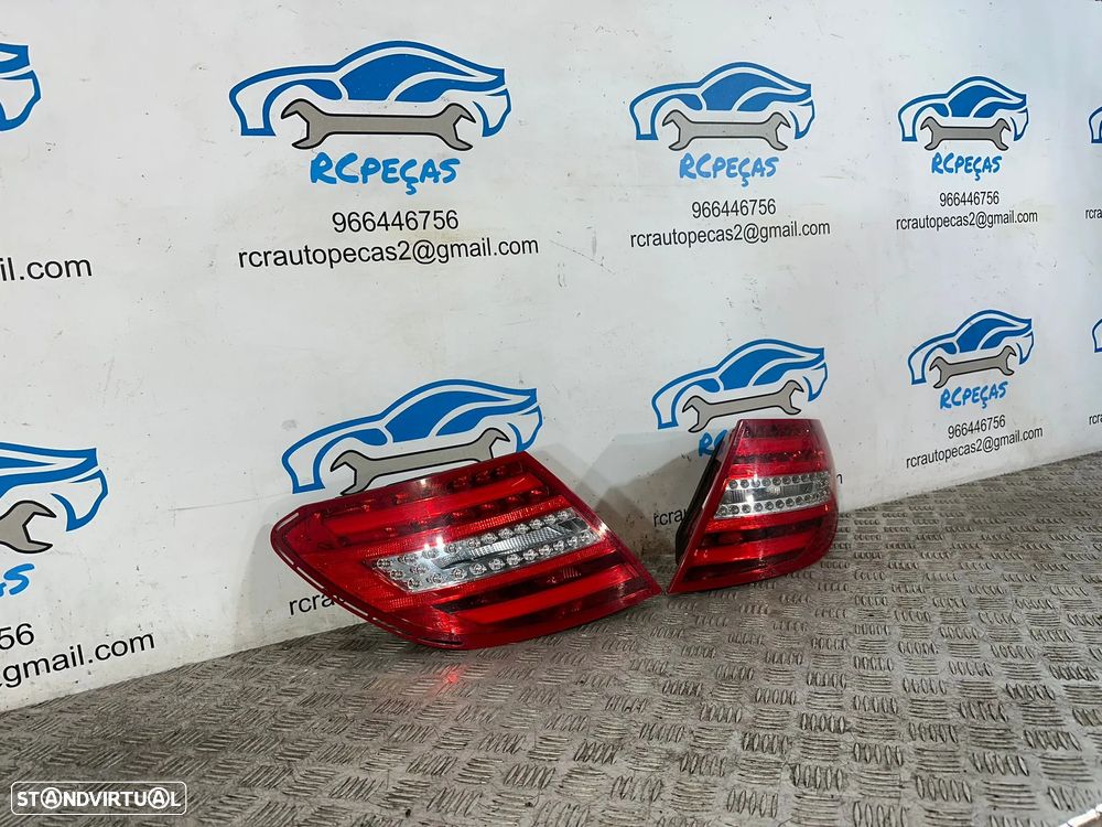.Farolins Tras Traseiros Esquerdo Direito Originais Led Mercedes Benz Classe C W204 Sedan 2006 - 2014 - 3