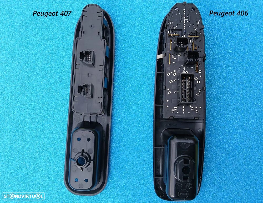 Comando botão interruptor dos vidros Peugeot 207 307 406 407   NOVO - 10