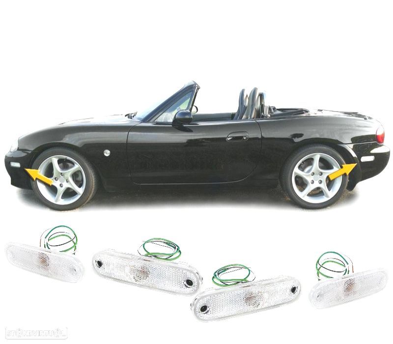 PISCAS LATERAIS PARA MAZDA MX5 89-05 BRANCO - 1
