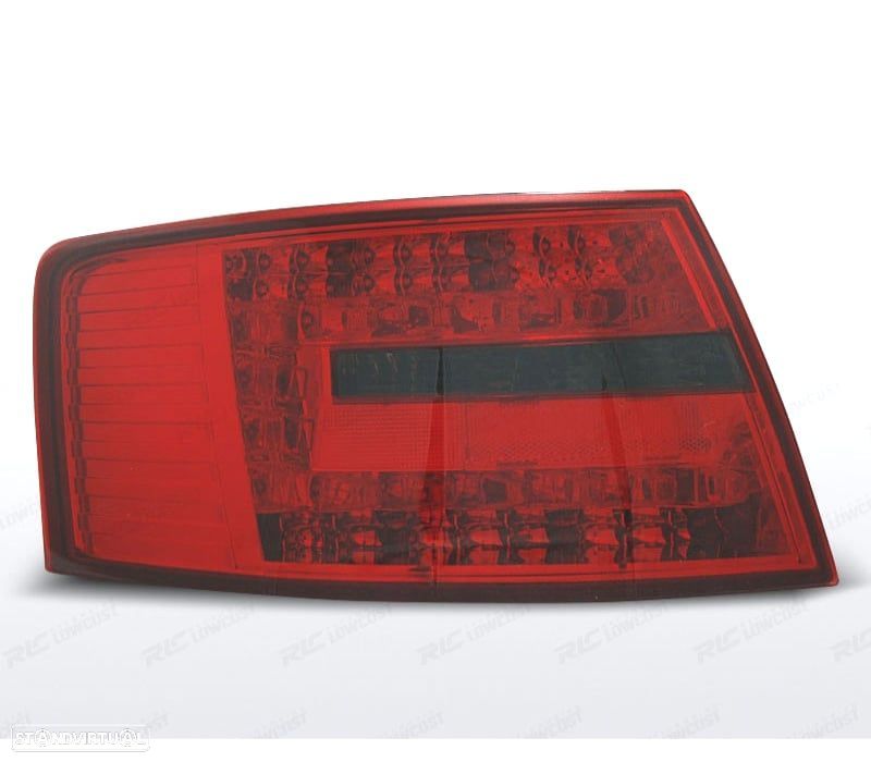 FAROLINS LED AUDI A6 C6 04-08 FUMÊ LED - 1