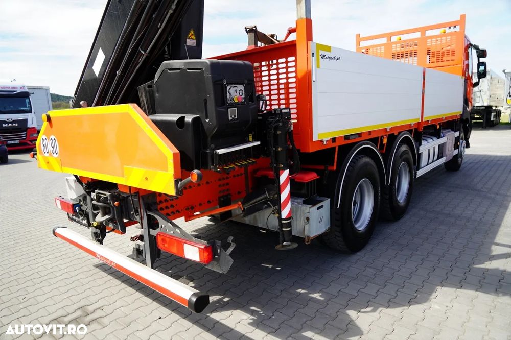 Renault C 430 / 6x4 / LIVRARE 6.2 M + CUPTOR HIAB X-DUO 188 / EXTENSIE 15 M / RADIOCOMANDĂ / FURCĂ / ROTATOARE - 19
