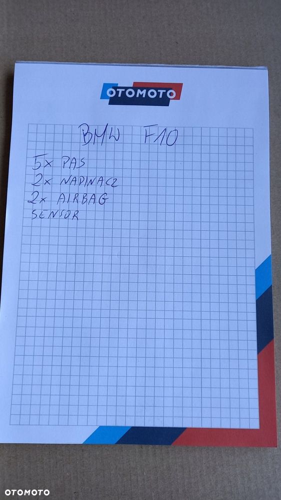 BMW F10 535 KONSOLA AIGBAG 4XPAS - 9