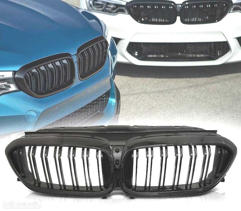 GRELHAS BMW G30 G31 17-19 LOOK M5 PRETO BRILHANTE - 1
