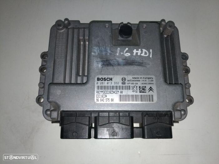 PEUGEOT CITROEN Centralina Bosch 1.6 HDI EDC16C34 0281.013332 - 1