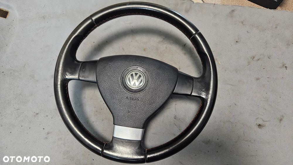 Kierownica airbag skóra skórzana Goal VW Golf 5 V 2006r 5d hatchback LC9Z - 1