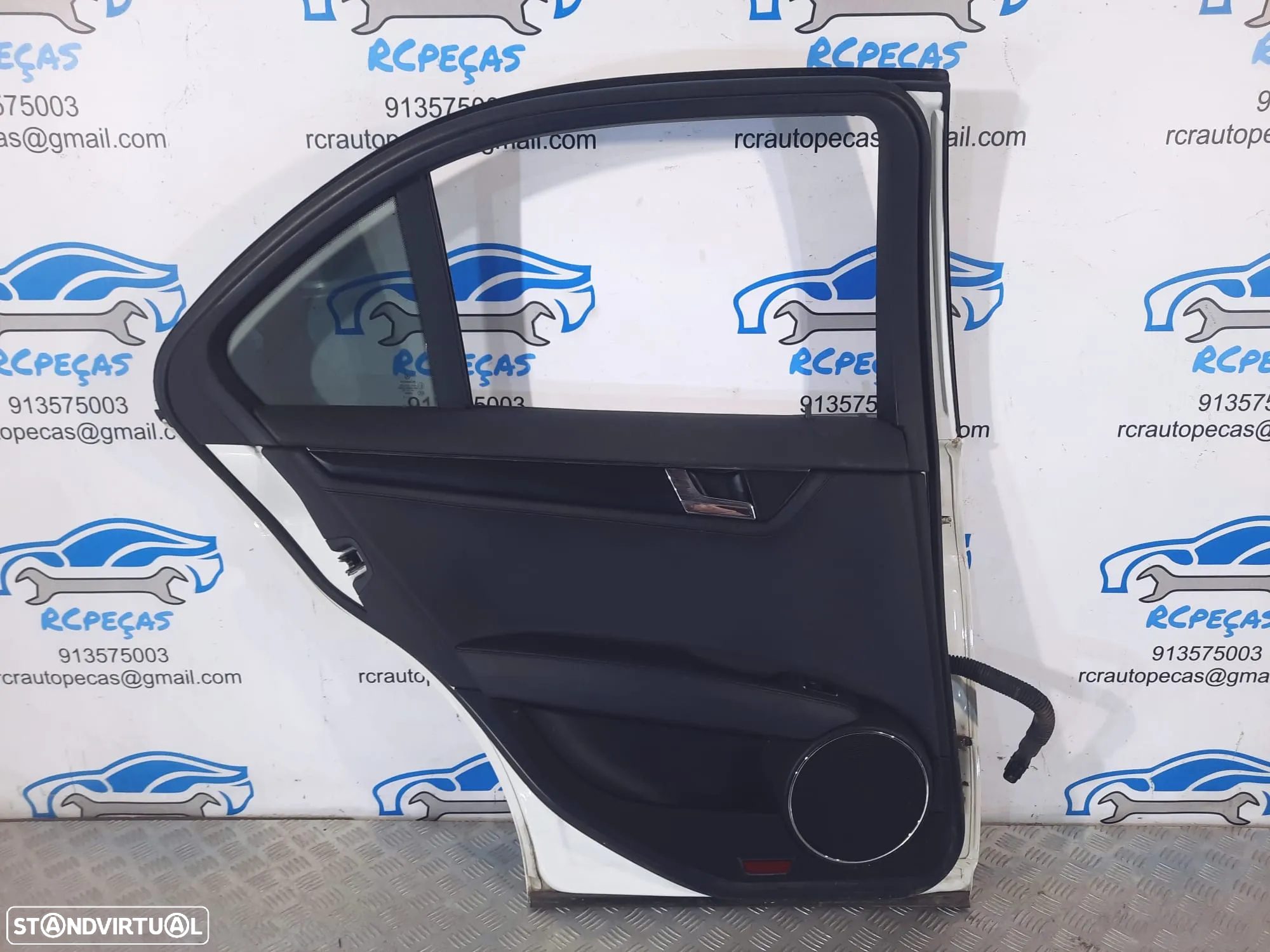 .PORTA TRASEIRA TRÁS ESQUERDA MERCEDES-BENZ C CLASS W204 SEDAN CARRO A2047300105 2047300105 QUARTELAS MOTOR PUXADOR VIDRO - 4