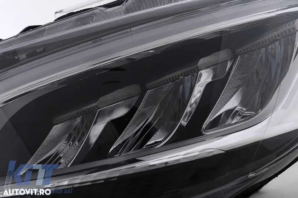 Faruri Full LED Mercedes Sprinter W907 Halogen (2019-2023) Negru - 3