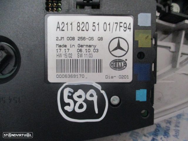 Luz De Teto Plafonier A2118205101 MERCEDES W211 2003 - 3