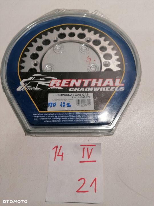 HUSQVARNA GAS GAS RENTHAL zębatka 520 42 Z 90-08r - 1