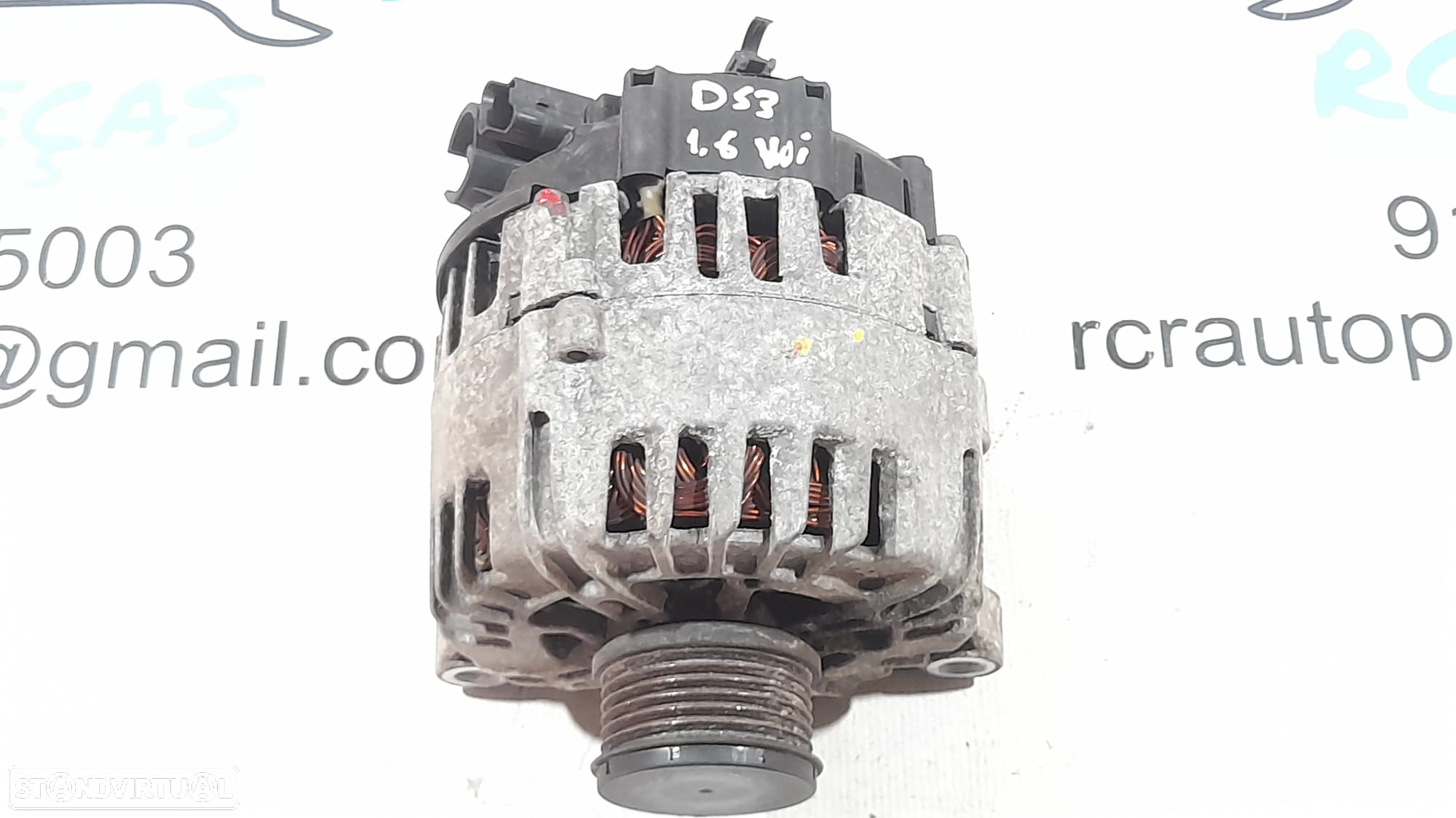 ALTERNADOR VALEO ORIGINAL 9664779680 2605547B 211039912 TG15C135 96 647796 80 CITROEN DS3 DS 3 1.6 HDI 92CV 9HP 9H06 10JBOL C3 II 2 MK4 C4 II 2 MK2 BERLINGO PEUGEOT 207 308 5008 - 6