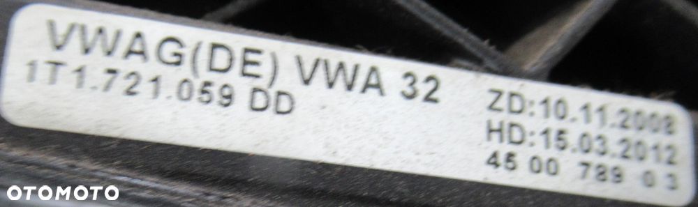 VW CADDY III IV 2K LIFT PEDAŁ SPRZĘGŁA 1T1721059 - 2
