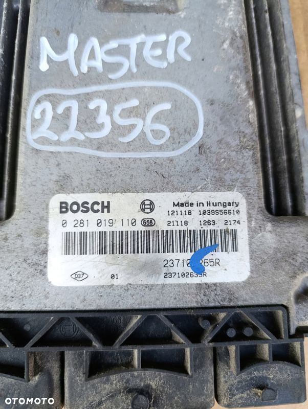 RENAULT MASTER III 3 2.3 DCI STEROWNIK KOMPUTER SILNIKA 237102265R - 2