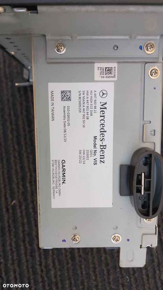 NAWIGACJA NAVI RADIO MERCEDES VITO W447 A4479009522 - 7