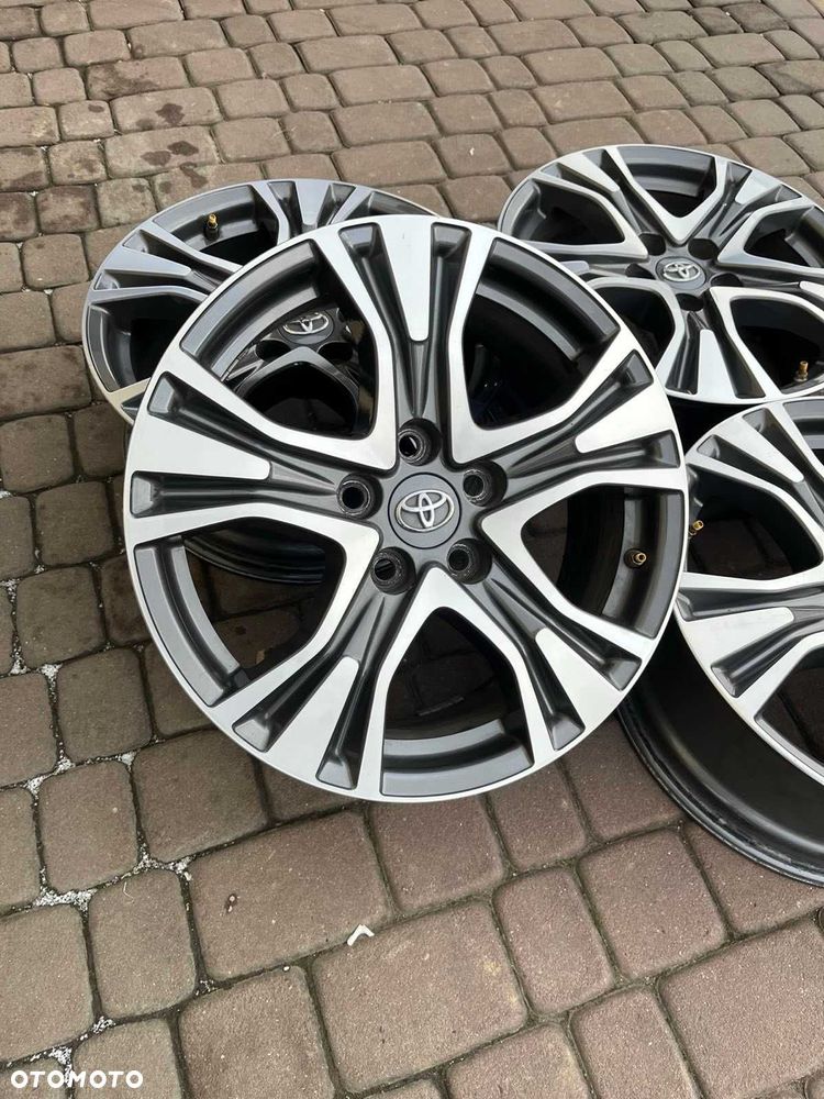 Oryginalne alufelgi Toyota 5x114,3 17 cali CZUJNIKI RAV4 BICOLOR