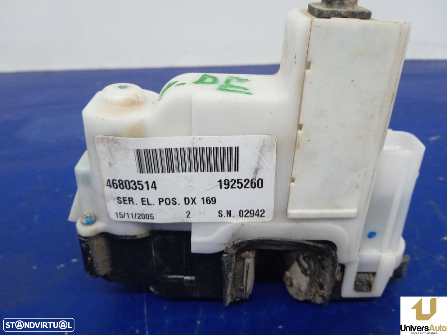 FECHADURA PORTA TRASEIRA DIREITA FIAT PANDA 2006 -1925260 - 3
