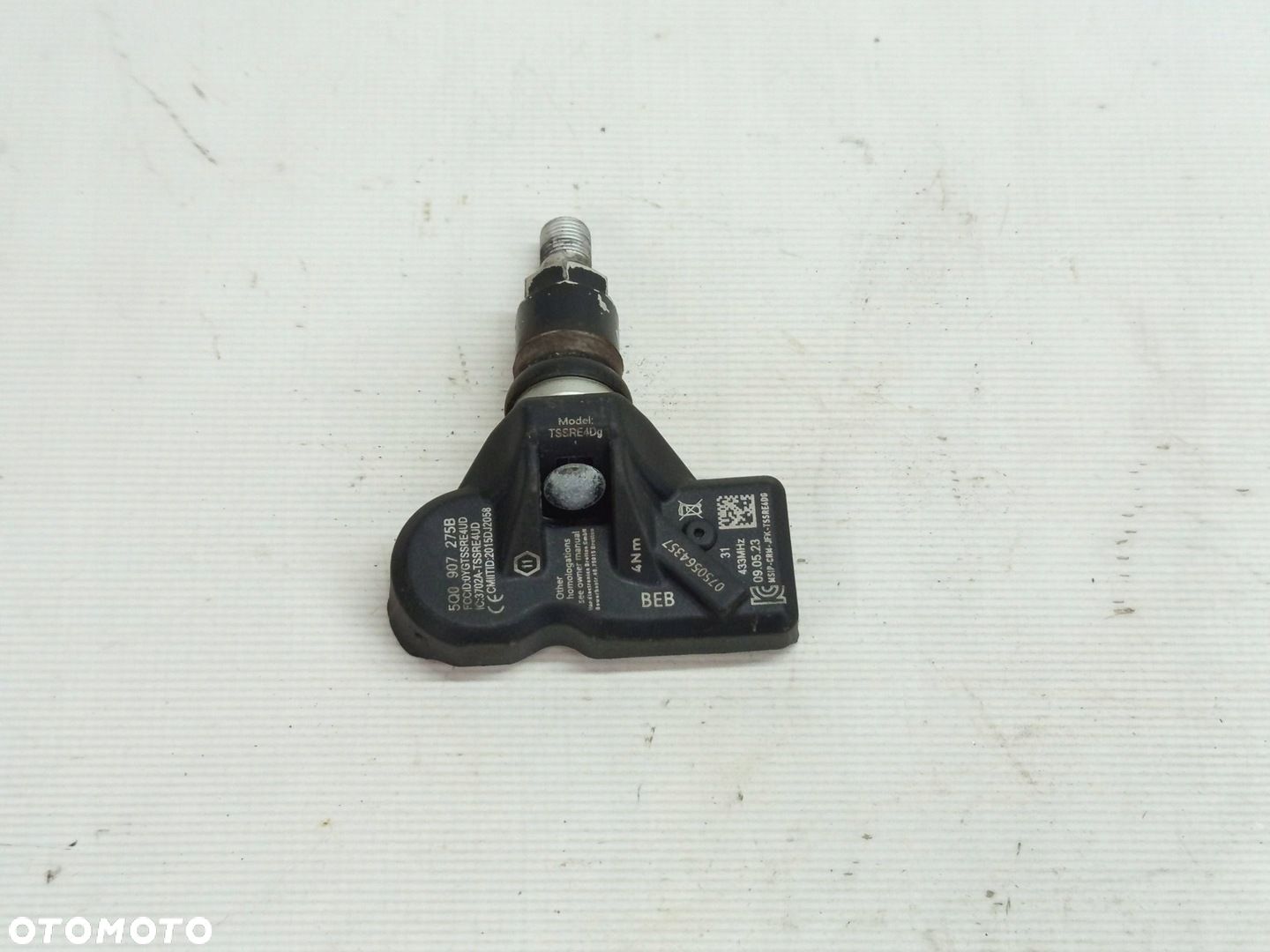 CZUJNIK CIŚNIENIA OPON TPMS KOŁA VW AUDI SKODA 5Q0907275B - 1
