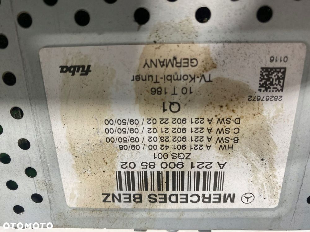 MERCEDES W221 S-KLASA WZMACNIACZ TUNER MODÓŁ A2219008502 - 2