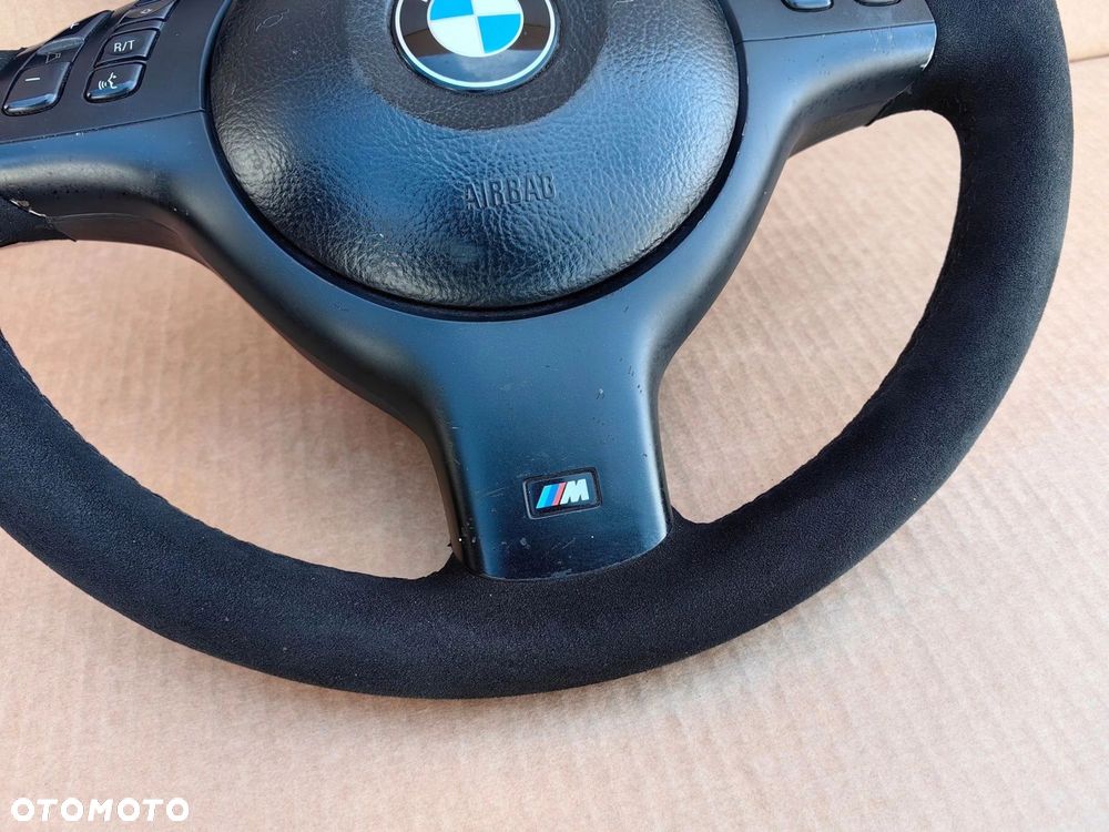 Kierownica BMW e46 M3 e39 M5 e53 x5 multifunkcja M Sport alcantara - 5