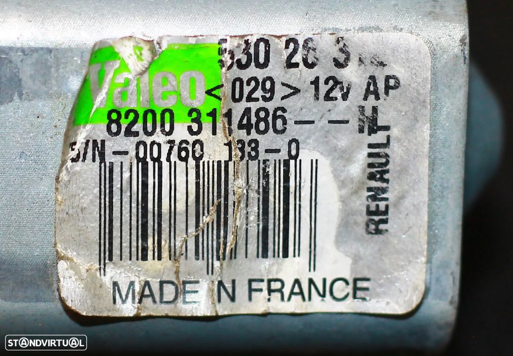 MOTOR LIMPA VIDRO TRASEIRO RENAULT CLIO III - 4