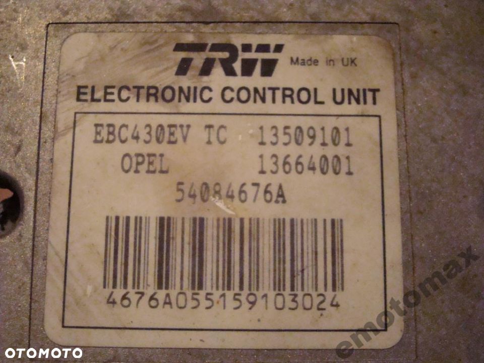 POMPA STEROWNIK ABS + TC TRW OPEL VECTRA C SIGNUM 54084676A - 4