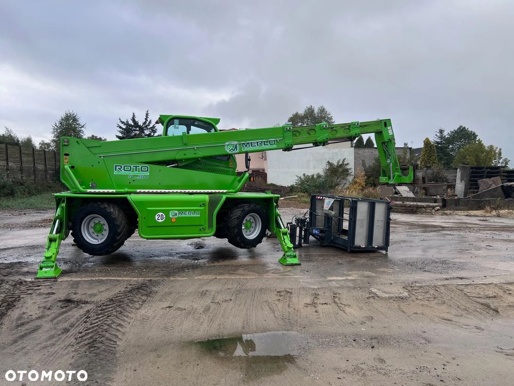 Merlo ROTO 40.18S 3500MTH CERTYFIKAT CE ZESTAW KOSZ WIDŁY PILOT DŹWIG - 6