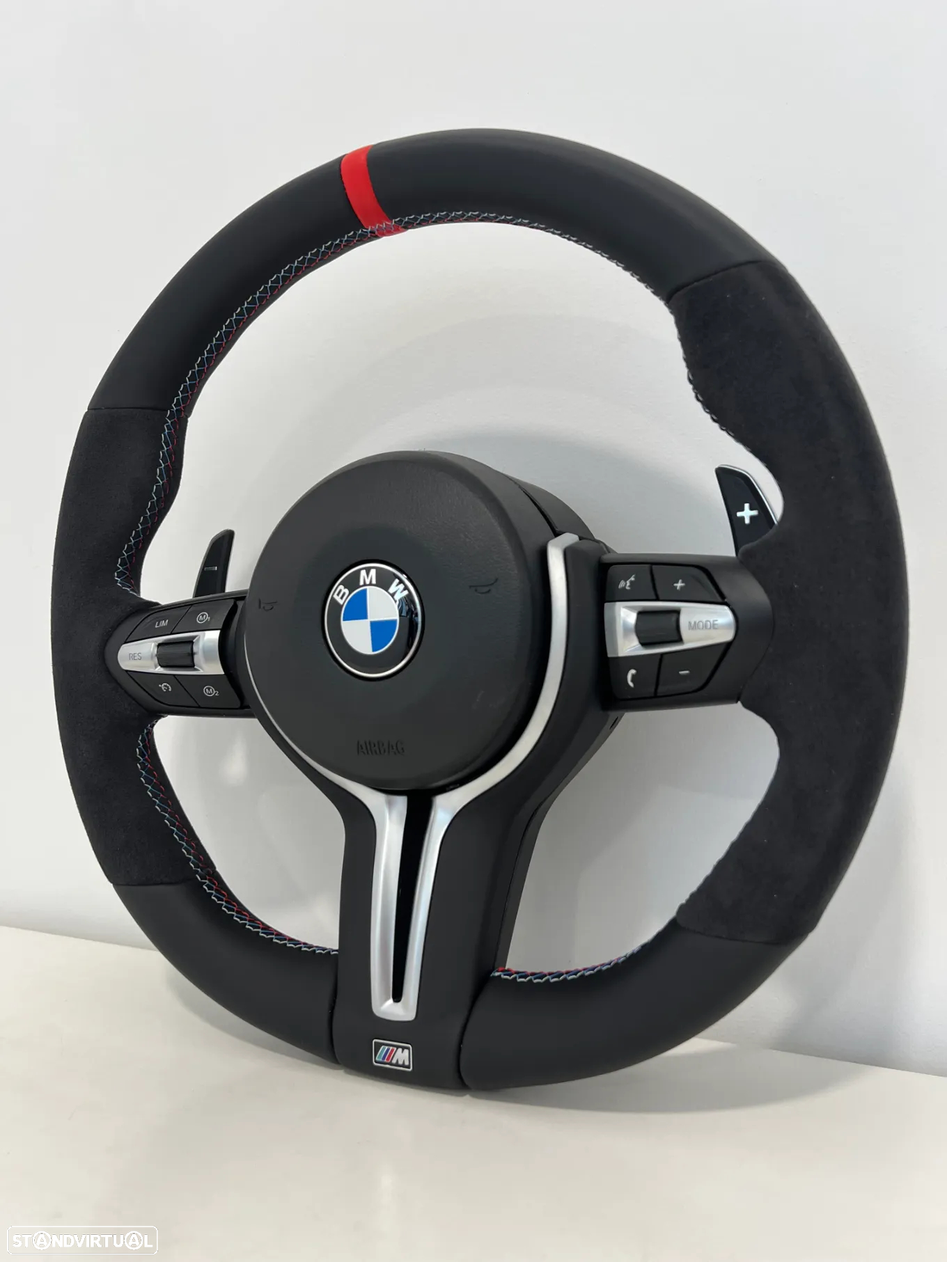 Volante Alcântara Pack M com patilhas Bmw F20/ F30 / F31 - 2