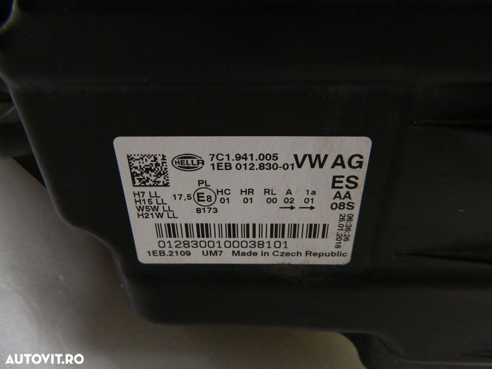 Far stanga VW Crafter Halogen, 2019, 2020, 2021, cod origine 7C1941005. - 6