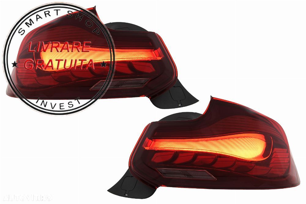 Stopuri OLED BMW Seria 2 F22 F23 M2 F87 (2014-2020) Semnal Dinamic Secvential- livrare gratuita - 7