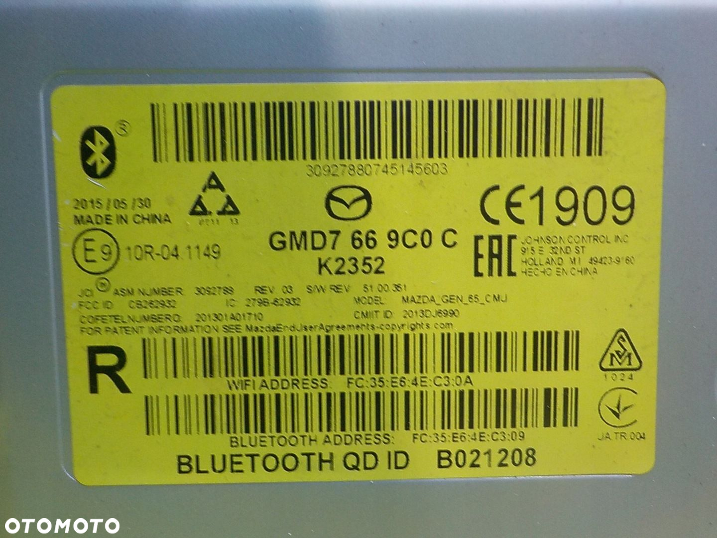 MERCEDES B W245 LIFT 10r 5D sterownik modul bluetooth GMD7669C0C - 3