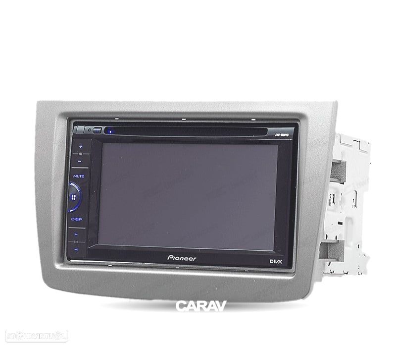 MOLDURA ADAPTADOR CINZA PARA RADIO 2-DIN ALFA ROMEO MITO - 6