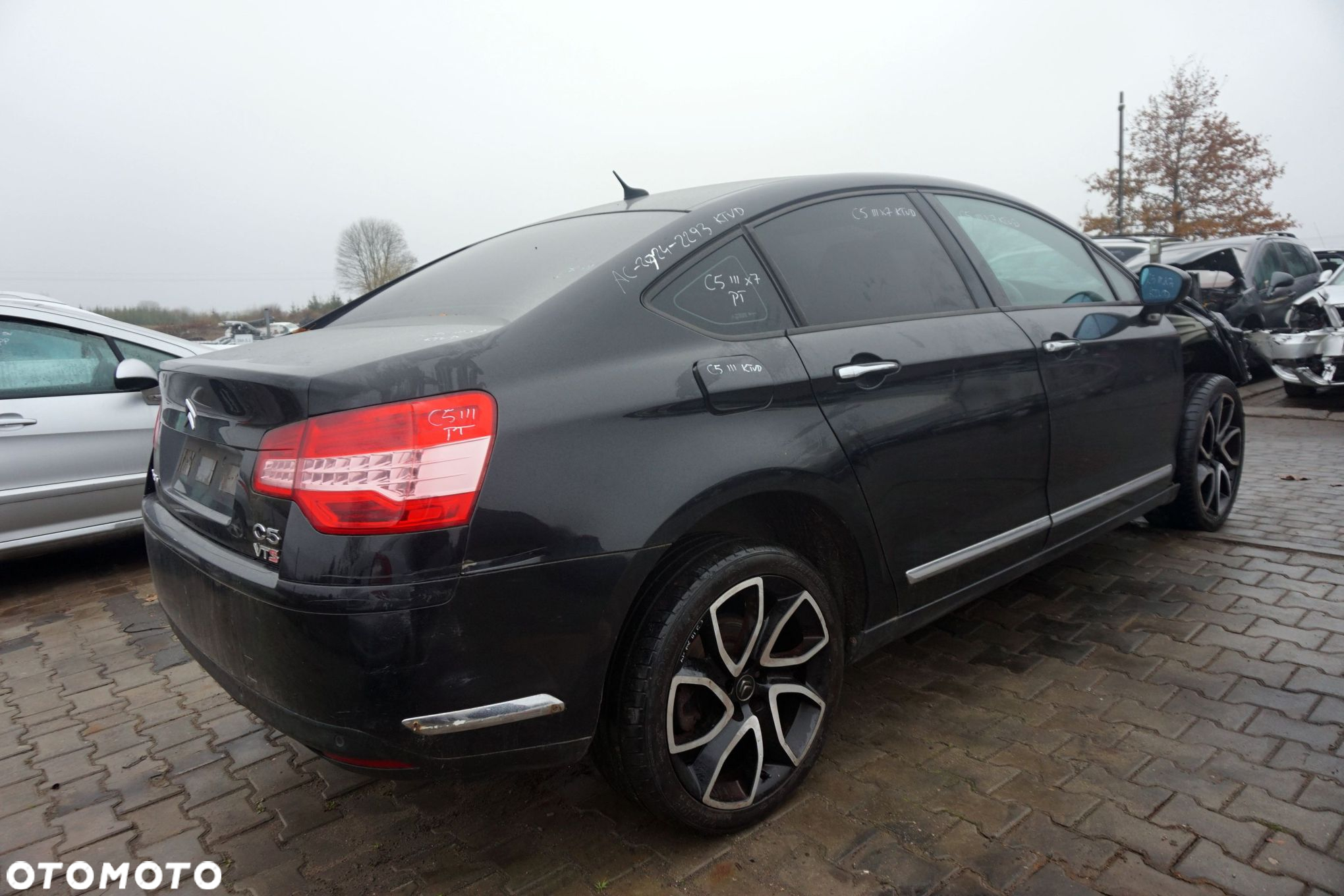 CITROEN C5 III X7 SEDAN 2008 KTVD 2.2 HDI DW12BTED4 170KM 20MB21 CZARNY na części - 5