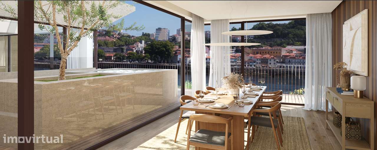 Apartamento T3 com área exterior, junto ao Rio Douro - Grande imagem: 2/34