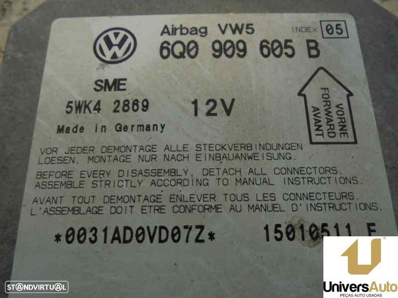 CENTRALINA AIRBAG VOLKSWAGEN PASSAT VARIANT 2003 -6Q0909605B - 2