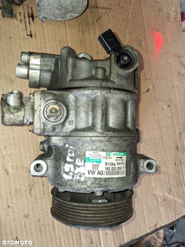Sprężarka klimatyzacji kompresor Audi Seat Skoda VW 1.9 TDI 1K0820859F - 1