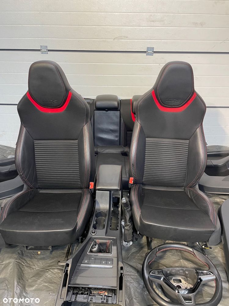 Skoda Octavia III VRS kierownica fotele boczki tunel lewarek kombi fotele kanapa wnętrze podłokietnik boczki KOMPLETNE  WNETRZE - 2