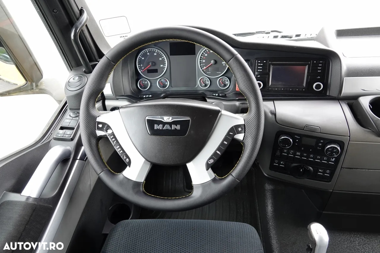 MAN TGX 26.540 / 6x2 / 6X4 / PUSHER / HIDRAULIC / I-PARK COOL / AXIE DE RIDICARE ȘI DIRECȚIE / MANUAL / semiremorcă cu 3 axe- - 29