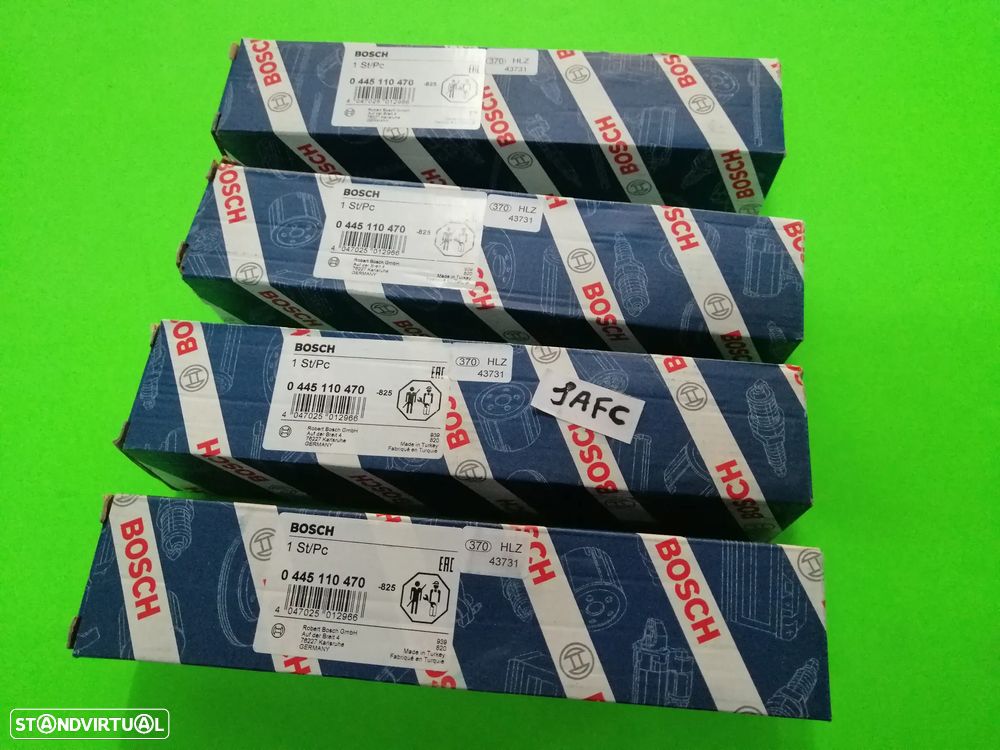 Kit de 4 injetores novos Bosch Audi A4 Q2 Q3 Q5 0445110470  0445110471 - 1