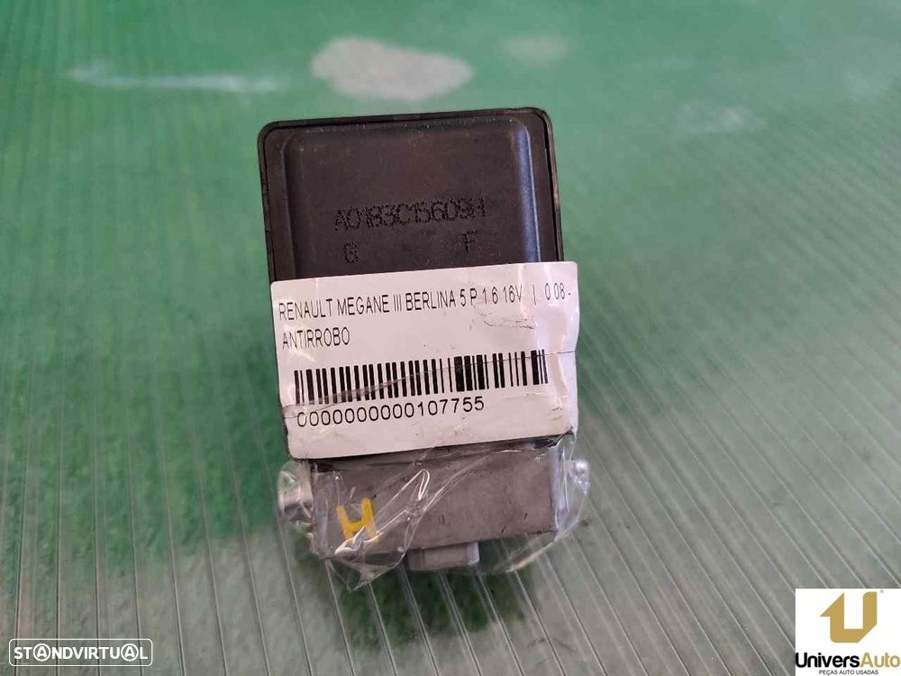 ANTI-ROUBO RENAULT MEGANE III FASTBACK 2009 -8200604932 - 4
