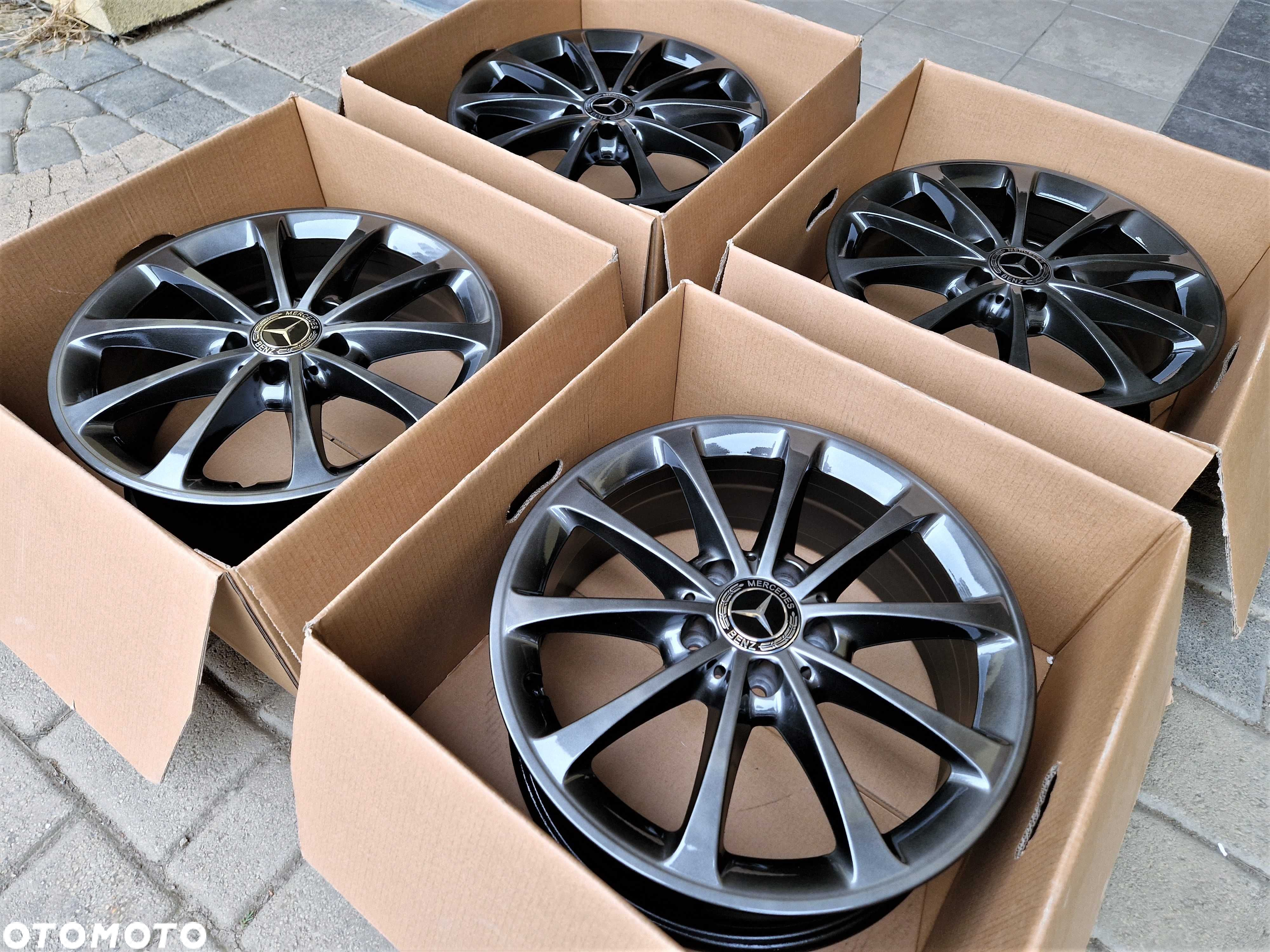 Alufelgi 17 Chrom Shadow! Mercedes A B C CLA GLA Vito Viano 5x112 621# - 5