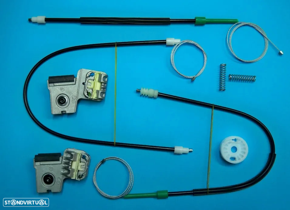 Kit reparação elevador vidros Peugeot  206, 207, 306, 308, 406, 407, 508, 607 - 10
