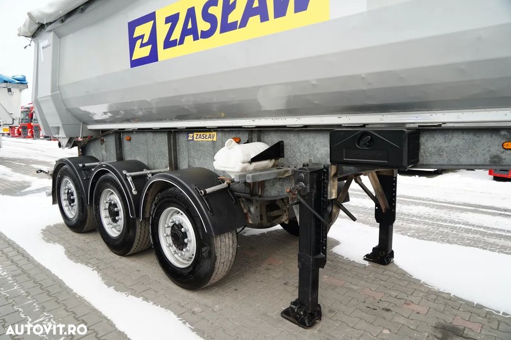 Zaslaw WYWROTKA  25 m3 / STALOWA / RYNNA / OŚ PODNOSZONA - 9