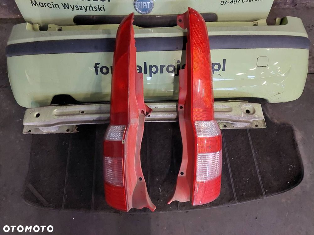 KOMPLETNY TYŁ FIAT PANDA II 733/A KLAPA BAGAŻNIKA ZDERZAK TYŁ LAMPY TYŁ - 2