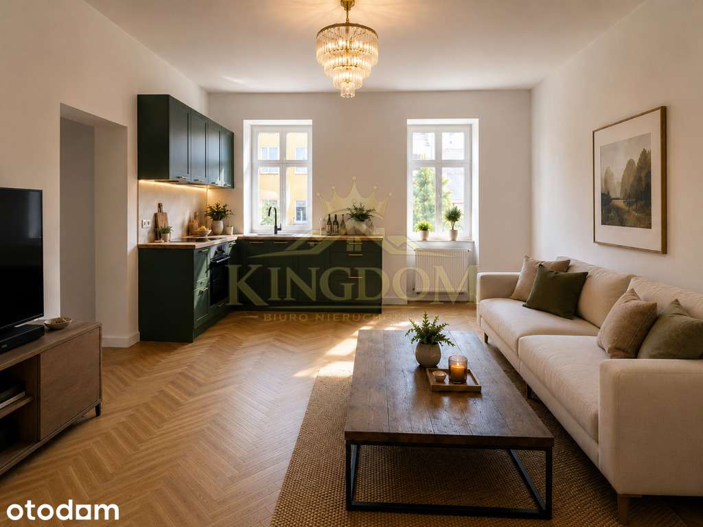 45,44 m² w centrum + poddasze 35 m²