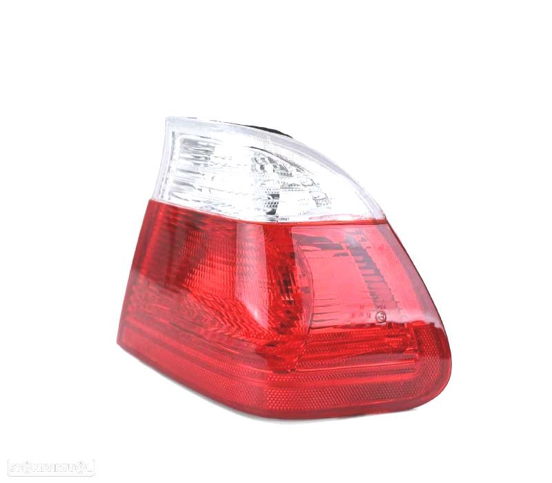 FAROLIM DIREITO EXTERIOR BMW E46 4P 98-01 VERMELHO BRANCO - 3