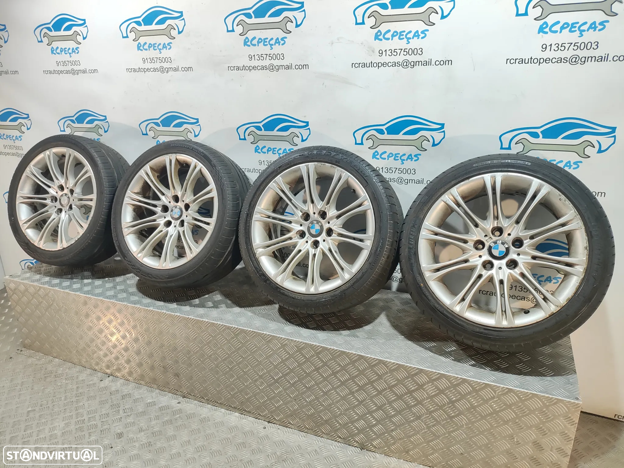 JANTES ORIGINAIS BMW SERIE 5 E60 E61 PACK M STYLE 135M 18 POLEGADAS 8J ET20 5X120 - 6