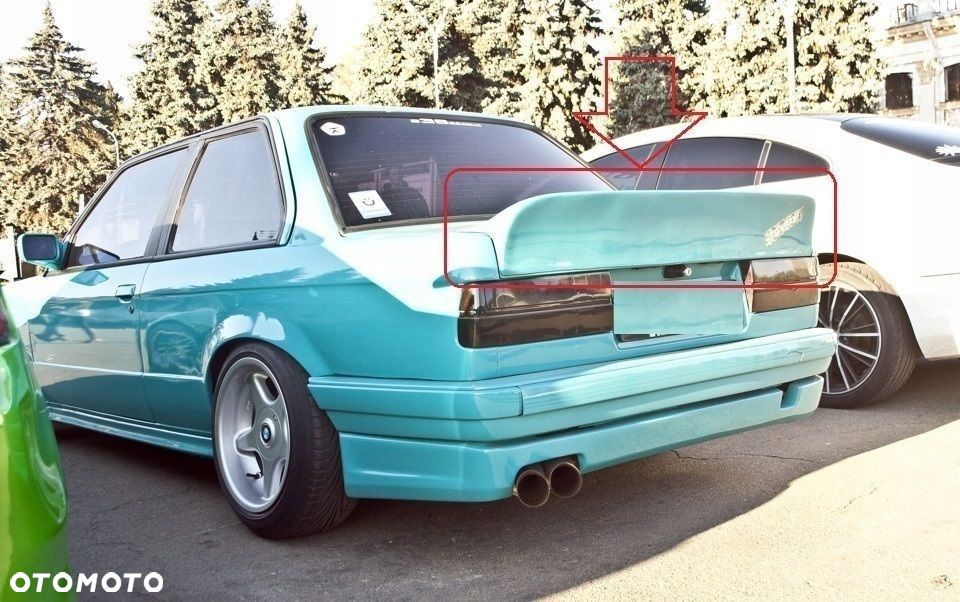 BMW3 E30 DUCKTAIL SPOILER NA KLAPE PODKŁAD NOWOŚĆ - 1