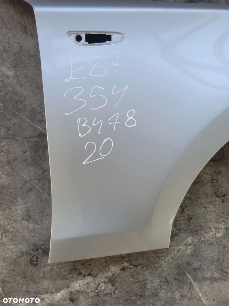 BŁOTNIK PRAWY PRZÓD PRZEDNI BMW 1 E81 E87 E88 354 TITANSILBER B478 - 2