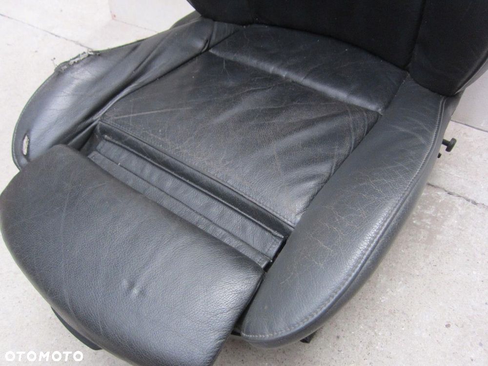 BMW X5 E53 2000-2005 FOTEL PASAŻERA PRAWY SKÓRZANY CZARNO-SZARY - 6