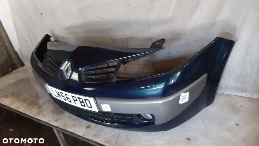 ^ ZDERZAK PRZÓD PRZEDNI RENAULT MEGANE 2 LIFT FL GRANAT GRANATOWY HALOGENY - 3
