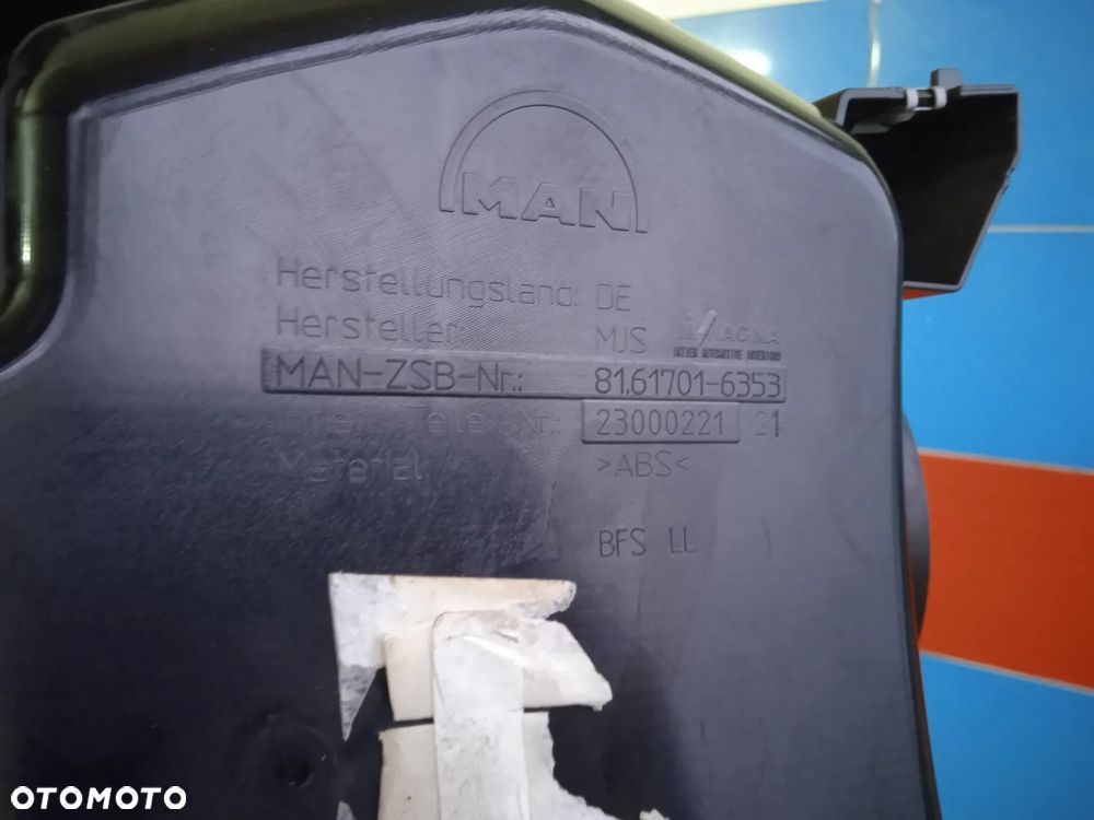 ELEMENT BOCZNY KONSOLI KOKPITU MAN TGX TGS LEWY PRAWY	81.61701-6352 81.61701-6353 - 9